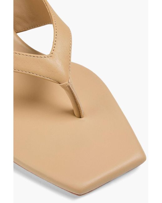 STUDIO AMELIA Natural Angela 50 Leather Sandals