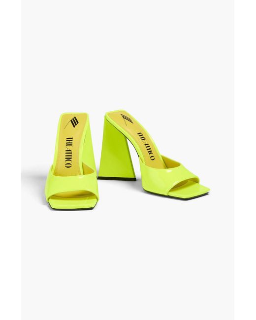 The Attico Yellow Devon Neon Mules