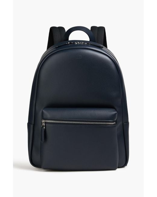 Dunhill Blue Hampstead Leather Backpack for men