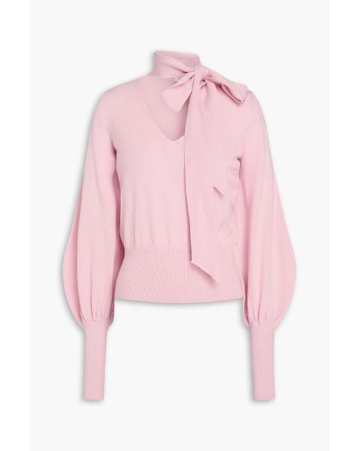 Zimmermann Pink Pullover aus wolle mit schluppe