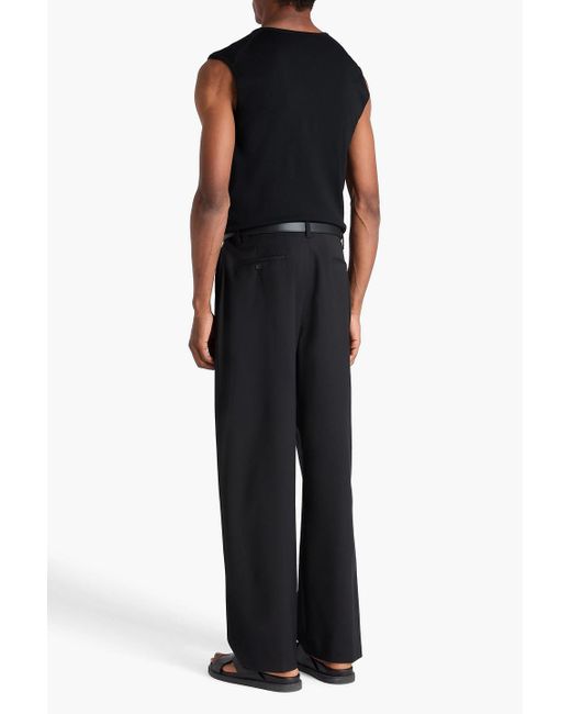 Sandro Black Wool-blend Pants for men
