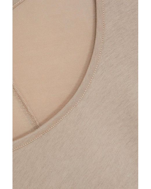 Rag & Bone Natural Shaw Cotton And Modal-Blend Jersey Top