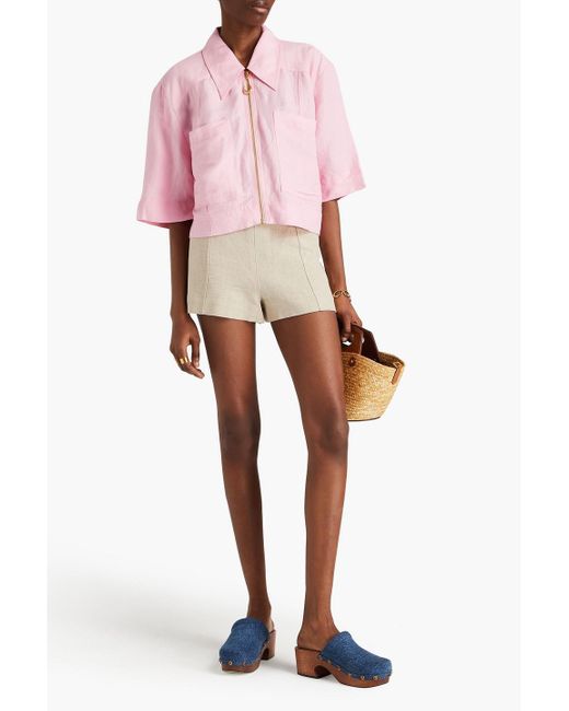 Aje. Pink Esprit Linen-blend Shirt