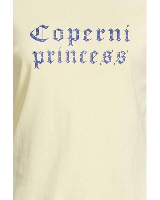 Coperni Natural Disney Embellished Printed Cotton-Jersey T-Shirt