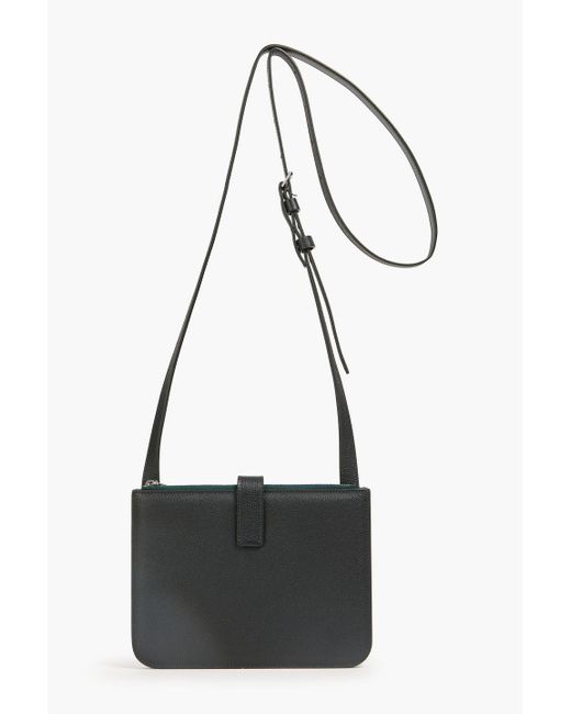 Maison Margiela Black Pebbled-leather Messenger Bag for men