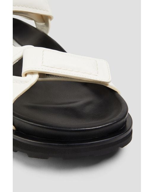 Jil Sander White Leather Sandals