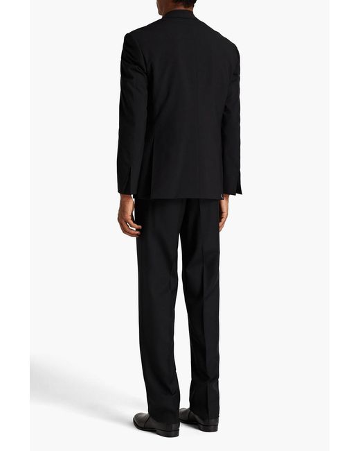 Canali Black Cotton And Modal-blend Blazer for men