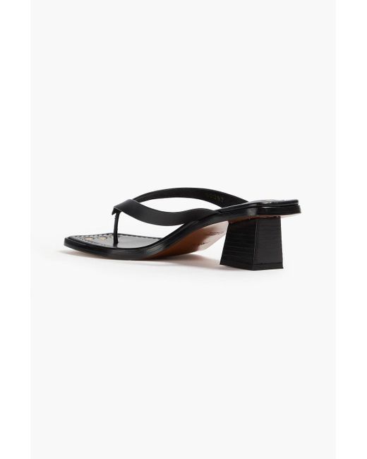 FRAME Black Le Carbon Leather Sandals