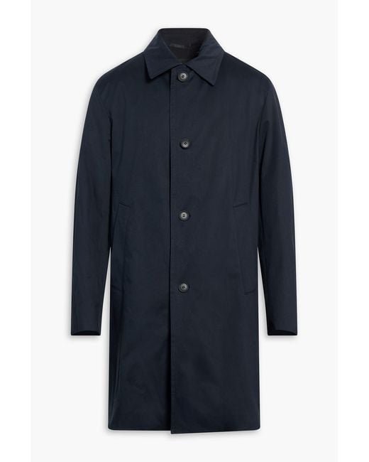 Boss Blue Cotton-blend Tweed Coat for men
