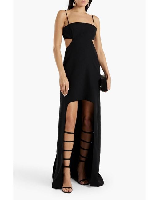 Halston heritage top cutout crepe dress