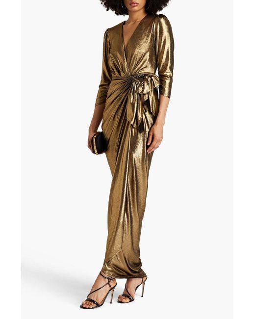 Maria Lucia Hohan Natural Jersey Wrap Gown