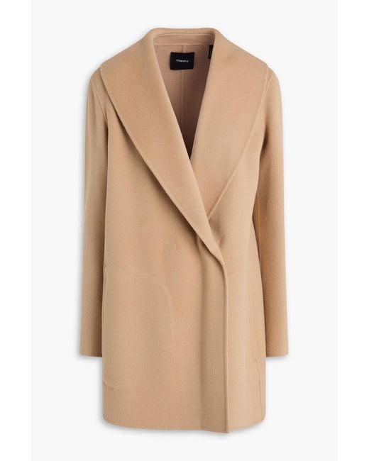 Theory Natural Wool And Cashmere-blend Coat
