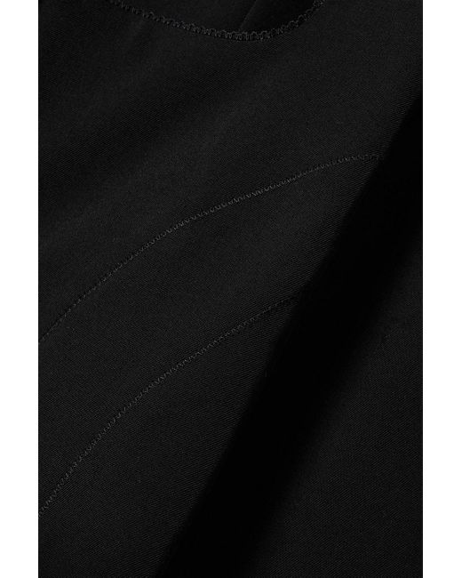 Acne Black Cropped Twill Top