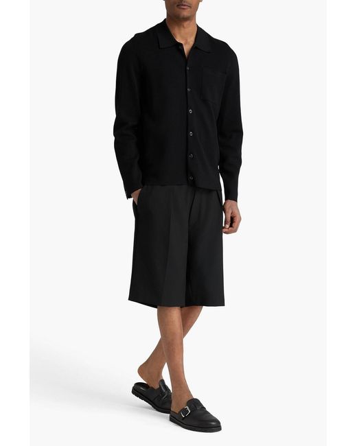 Sandro Black Knitted Overshirt for men