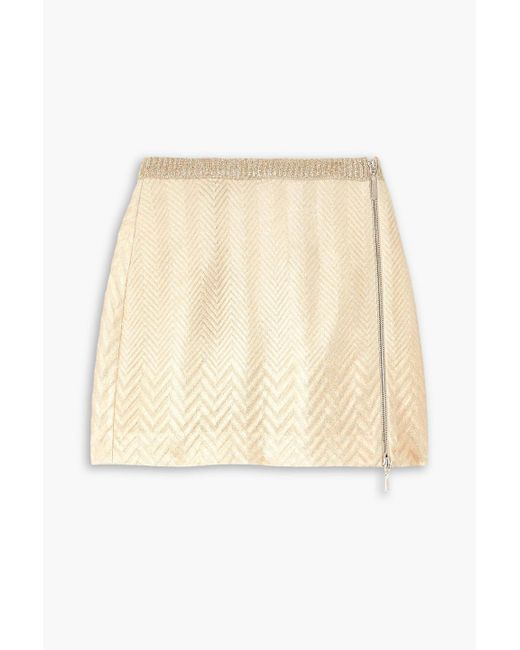 Missoni Natural Cotton-blend Crochet-knit Mini Skirt