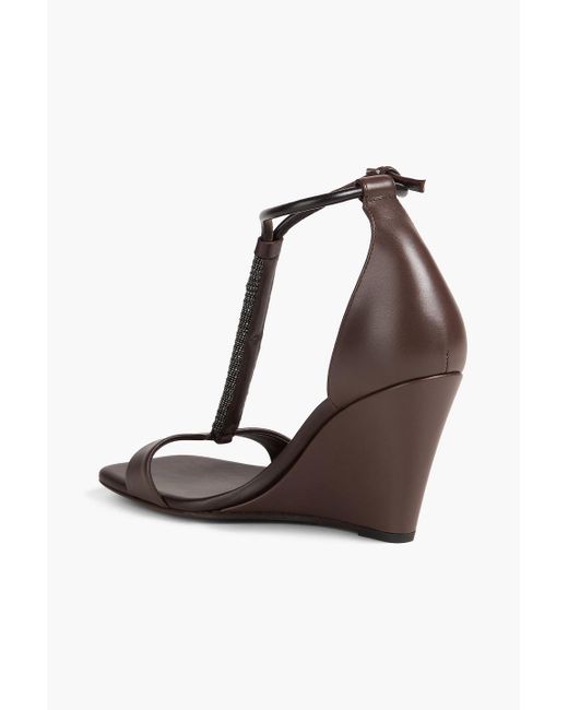 Brunello Cucinelli Brown Sandals Leather