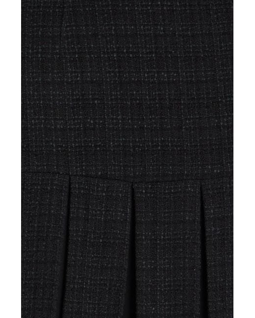 Sandro Black Firenze minirock aus tweed mit falten