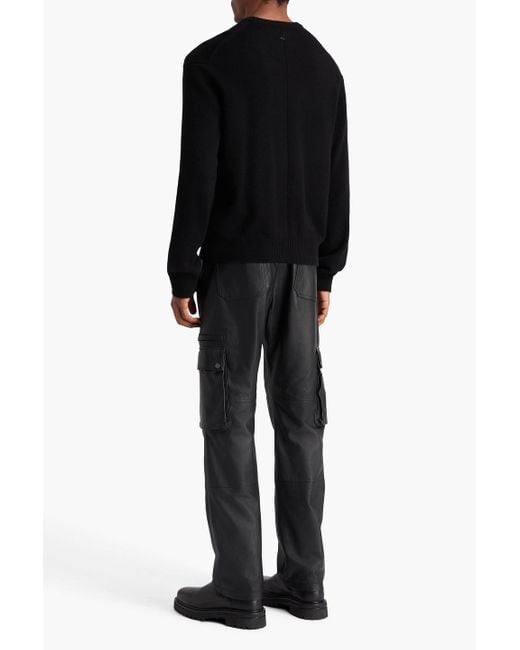 Rag & Bone Black Downing Cashmere Sweater for men