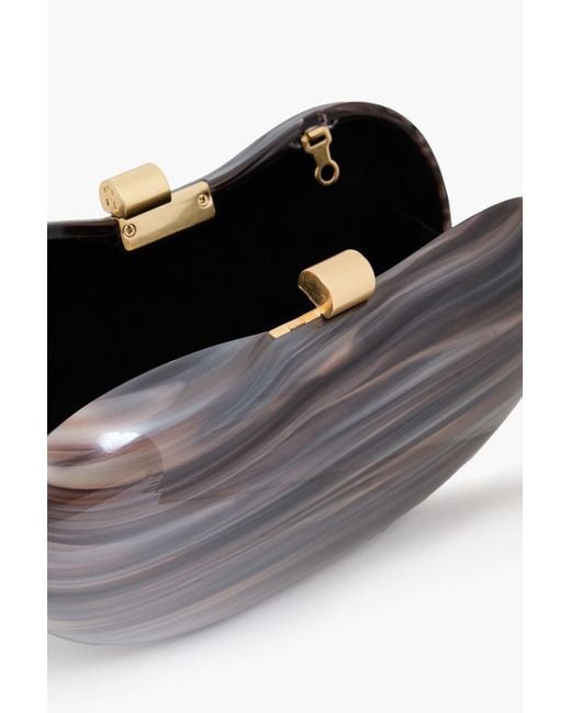 Jonathan Simkhai Gray Shadow Acrylic Box Clutch
