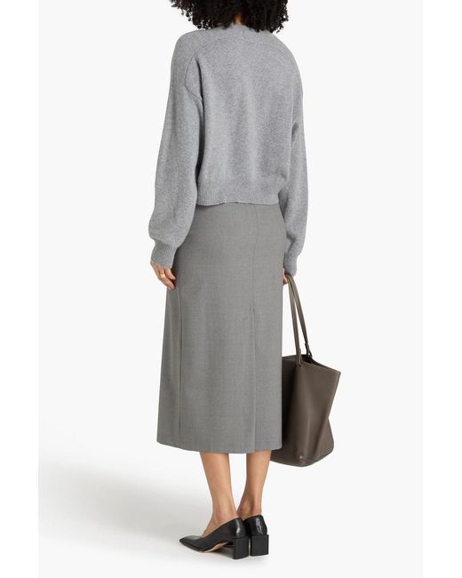Loulou de Saison Gray Anzor Cashmere Sweater