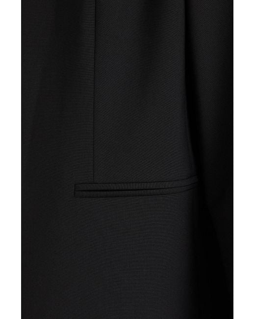 Theory Black Wool-blend Crepe Jacket