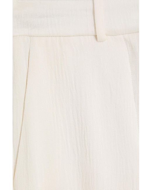 Joseph Natural Morissey Crinkled-satin Straight-leg Pants