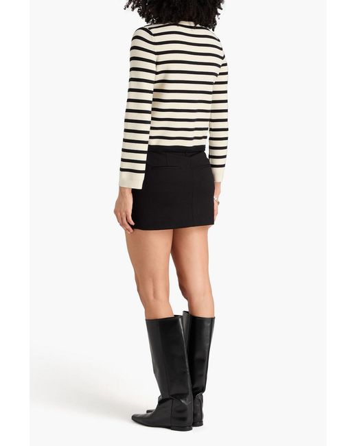Rag & Bone Black Irina Ponte Mini Skirt