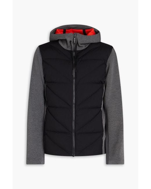 Fusalp Black Robson Iv Quilted Shell And Scuba Hooded Down Jacket for men
