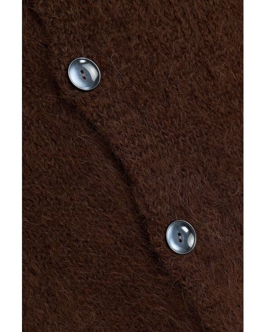 The Elder Statesman Brown Alpaca-blend Cardigan for men