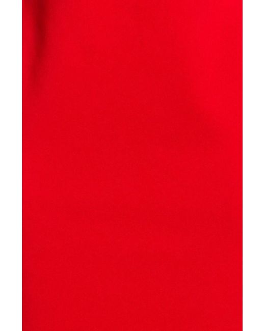 Solace London Red Cutout Crepe Maxi Dress