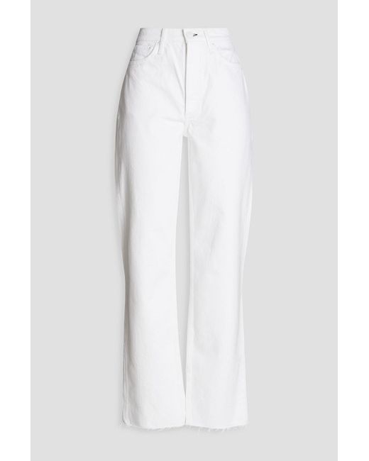 Rag & Bone White Alex High-rise Straight-leg Jeans