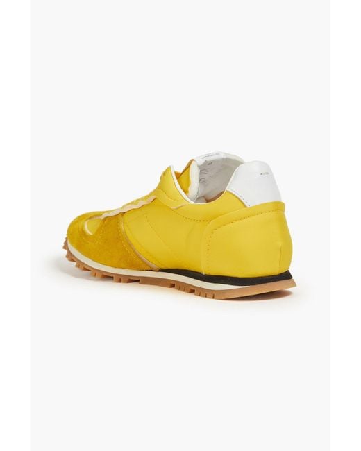Maison Margiela Sneakers aus shell mit velourslederbesatz in Yellow für Herren