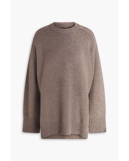 Loulou de Saison Brown Safi Wool And Cashmere-blend Sweater