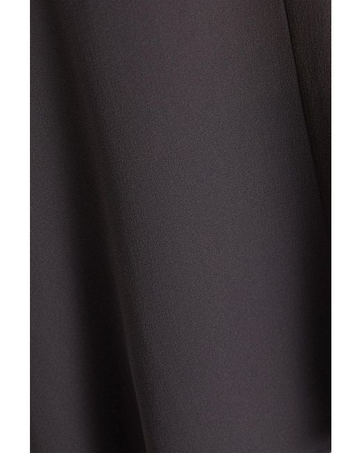 Brunello Cucinelli Purple Bead-embellished Silk Crepe De Chine Camisole