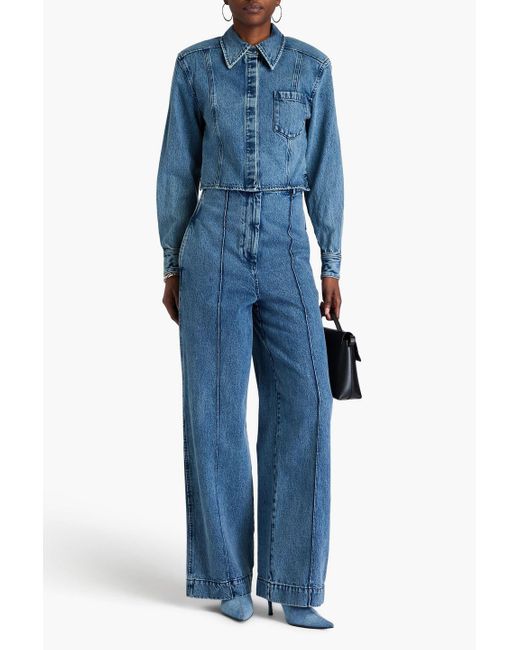 3.1 Phillip Lim Blue Cropped Denim Jacket
