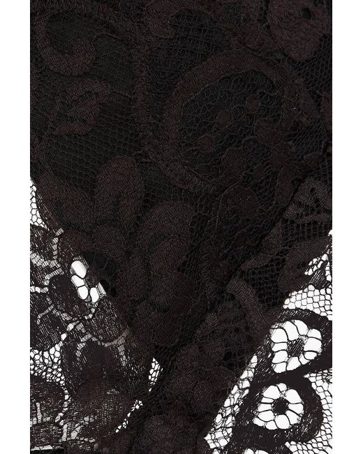 Zimmermann Black Cotton-blend Corded Lace Bra Top