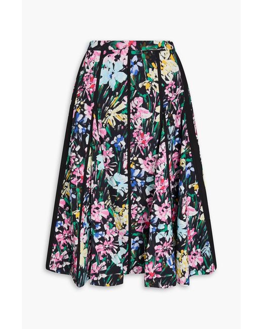 3.1 Phillip Lim White Floral-Print Cotton-Poplin Midi Skirt