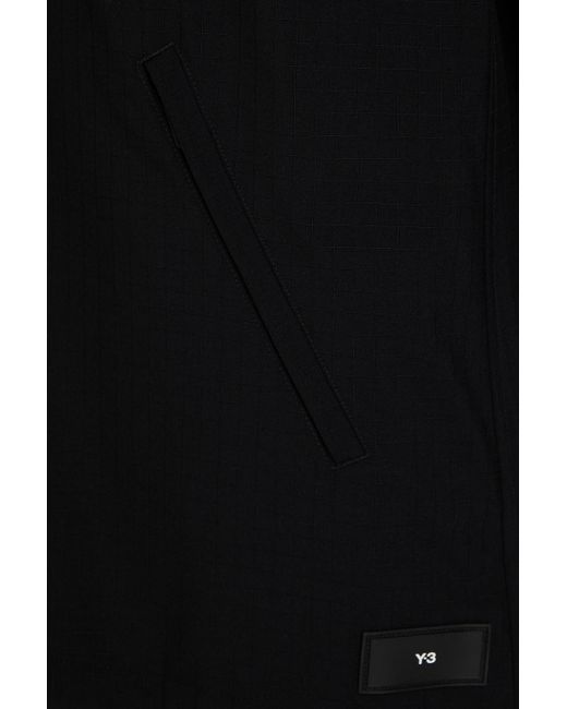 Y-3 Black Ripstop Zip-up Jacket for men