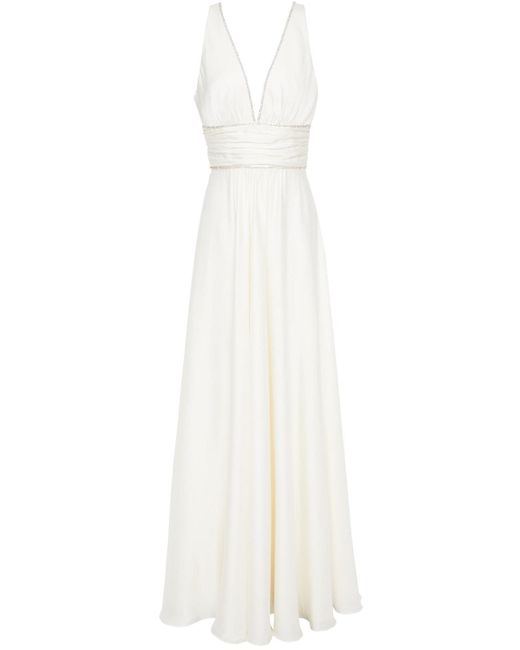 Jenny Packham Song Flower Crystal-embellished Satin Bridal Gown in ...