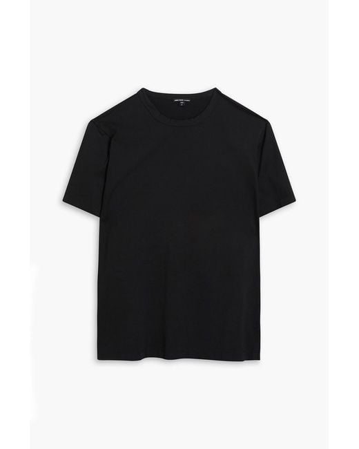 James Perse Black Cotton-Jersey T-Shirt for men