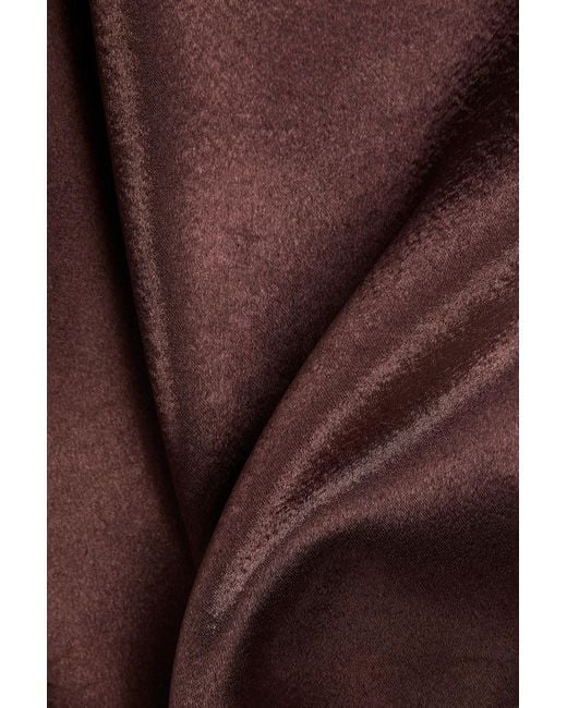 Tibi Purple Satin-crepe Midi Slip Dress