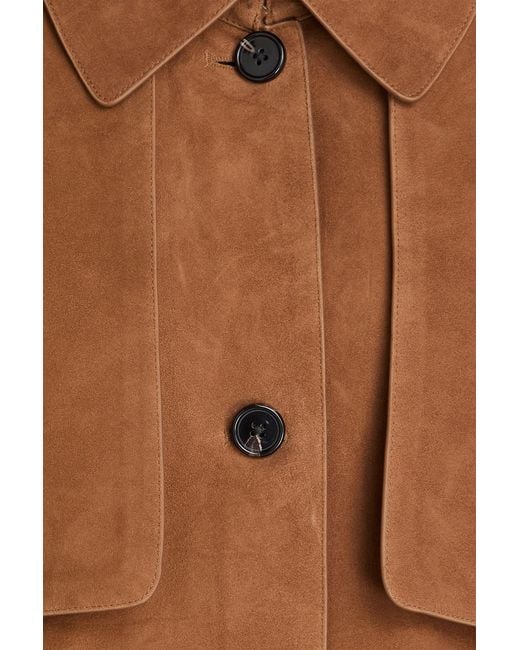 Theory Brown Reece Suede Jacket