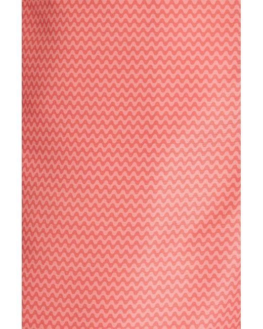 Frescobol Carioca Pink Mid-length Printed Swim Shorts for men