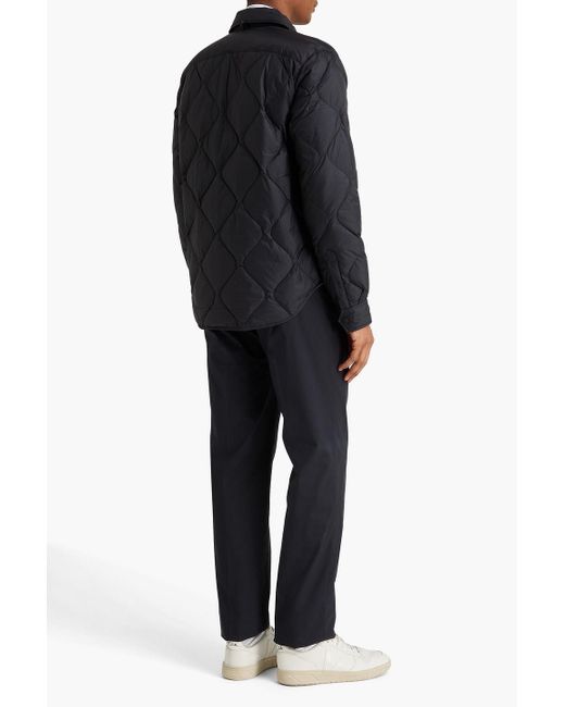 Rag & Bone Blue Dane Quilted Shell Down Jacket for men