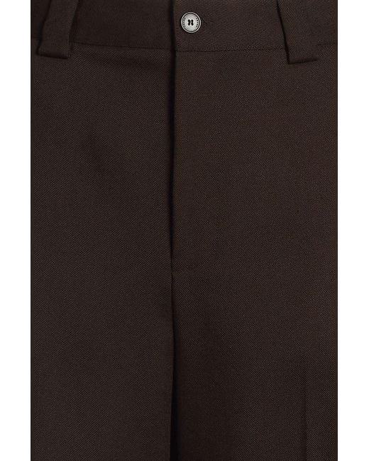 FRAME Black Tapered Wool-Twill Cargo Pants for men