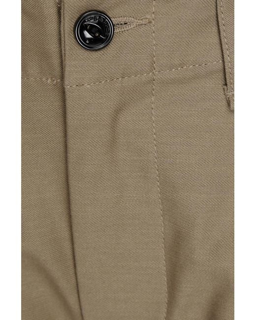 Rag & Bone Natural Jones Button-detailed Cotton-canvas Pants