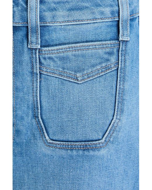 PAIGE Blue Harper hoch sitzende jeans mit weitem bein