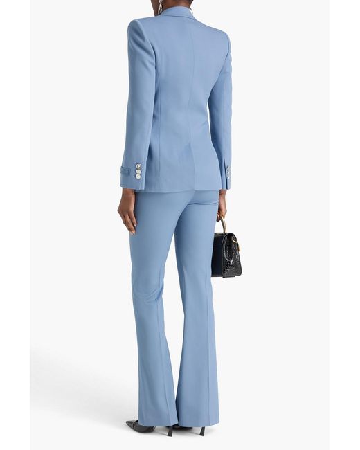 Versace Blue Wool-Blend Twill Blazer