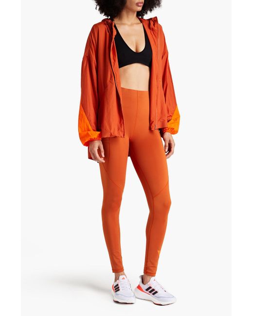 Y-3 Orange Printed Stretch-jersey leggings