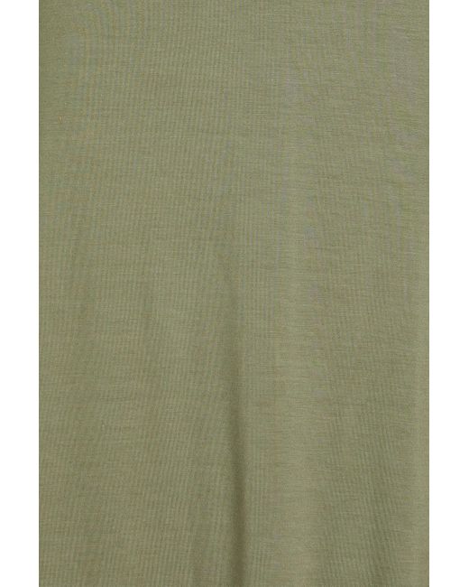 Enza Costa Green Twist-back Cutout Stretch-jersey Dress